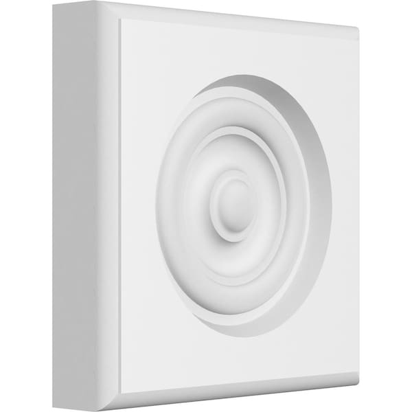 Ekena Millwork Standard Sedgwick Bullseye Rosette With Rounded Edge, 5"W x 5"H x 1"P ROSP050X050X100SDG04 - main